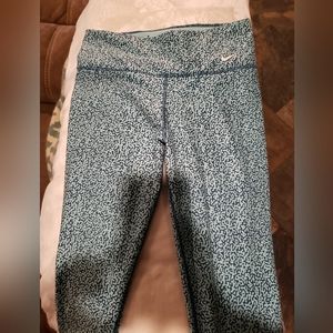 Nike Leggings, Full Length, Size Medium,  Color: Teal(Robin egg), darker blue